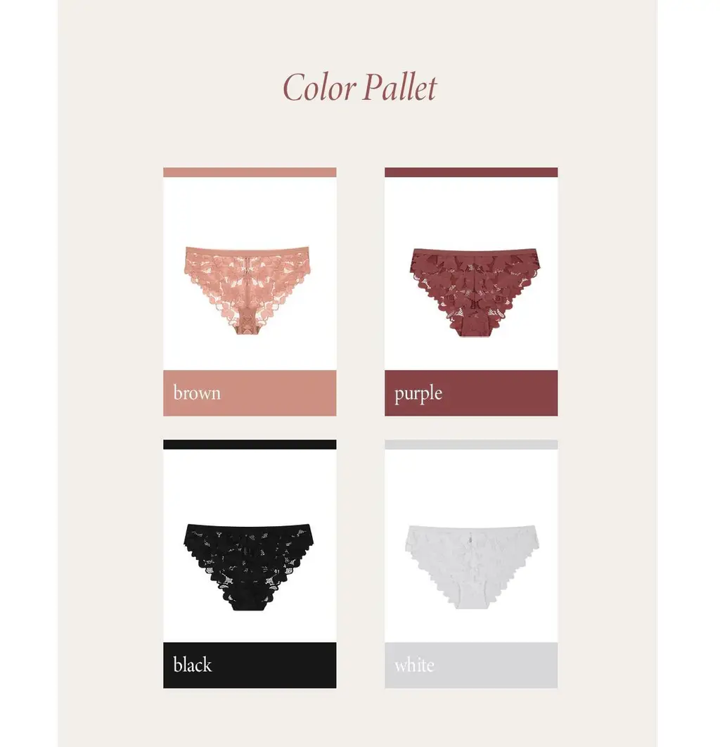 오끌레르 베라 클래식 레이스 팬티 2종 (S/M/L) 상세페이지 20