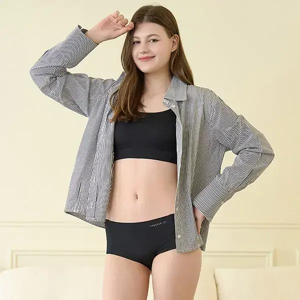 포에버21 여성 제로 스트레스 노라인 팬티 3PACK (블랙)