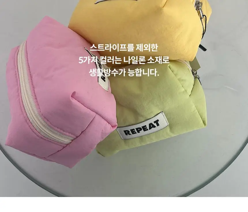 리핏 솜사탕 스퀘어 파우치 (6colors) 상세페이지 9
