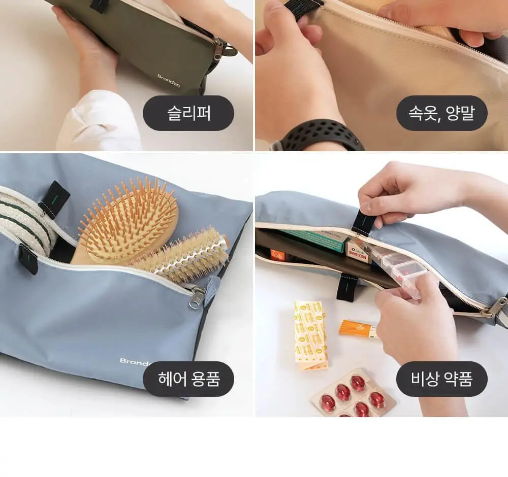 브랜든 여행 압축 파우치 워시백 세트 28인치 S+M+M+L+확장형 행잉 워시백 상세페이지 58