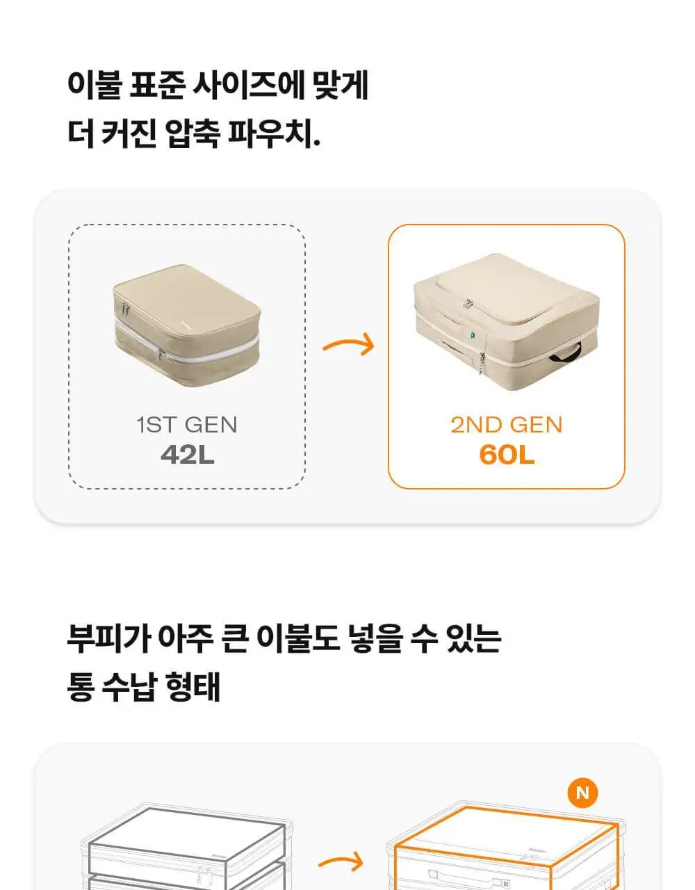 브랜든 이불 압축 파우치 XL (60L) 상세페이지 7