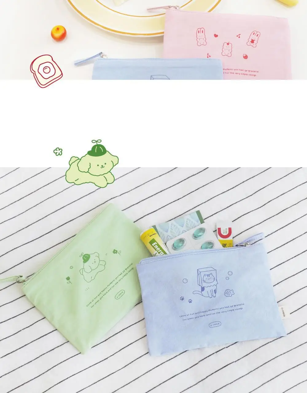 오첵 해피모먼트 데일리 미니 사각 파우치 상세페이지 6