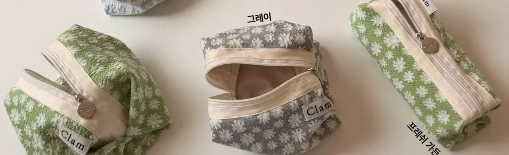 클램 NEW 에그플라워 파우치&필통 (6종 택1) 상세페이지 18