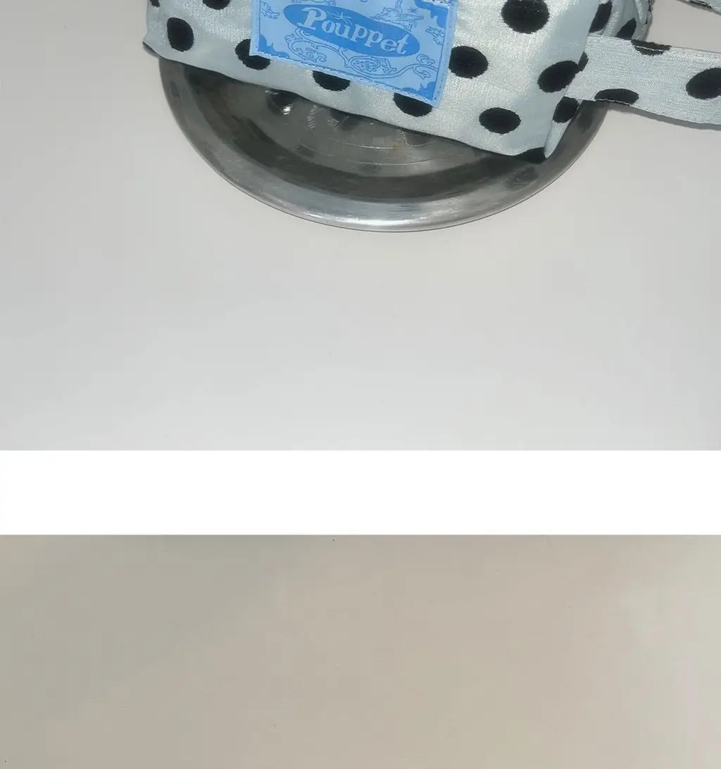 푸펫 실키 도트 파우치 실버블루 상세페이지 5