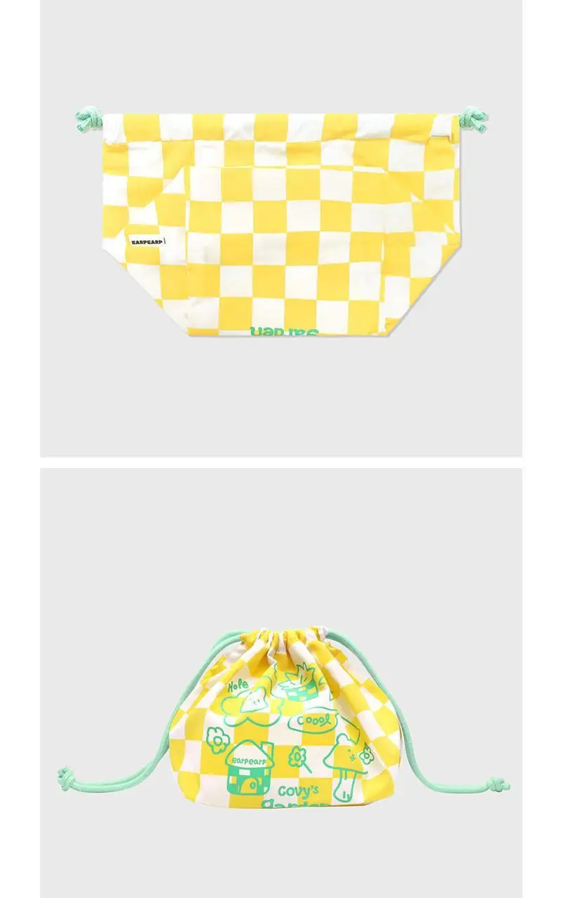 DRAWING COVY GARDEN-YELLOW(스트링파우치) 상세페이지 3