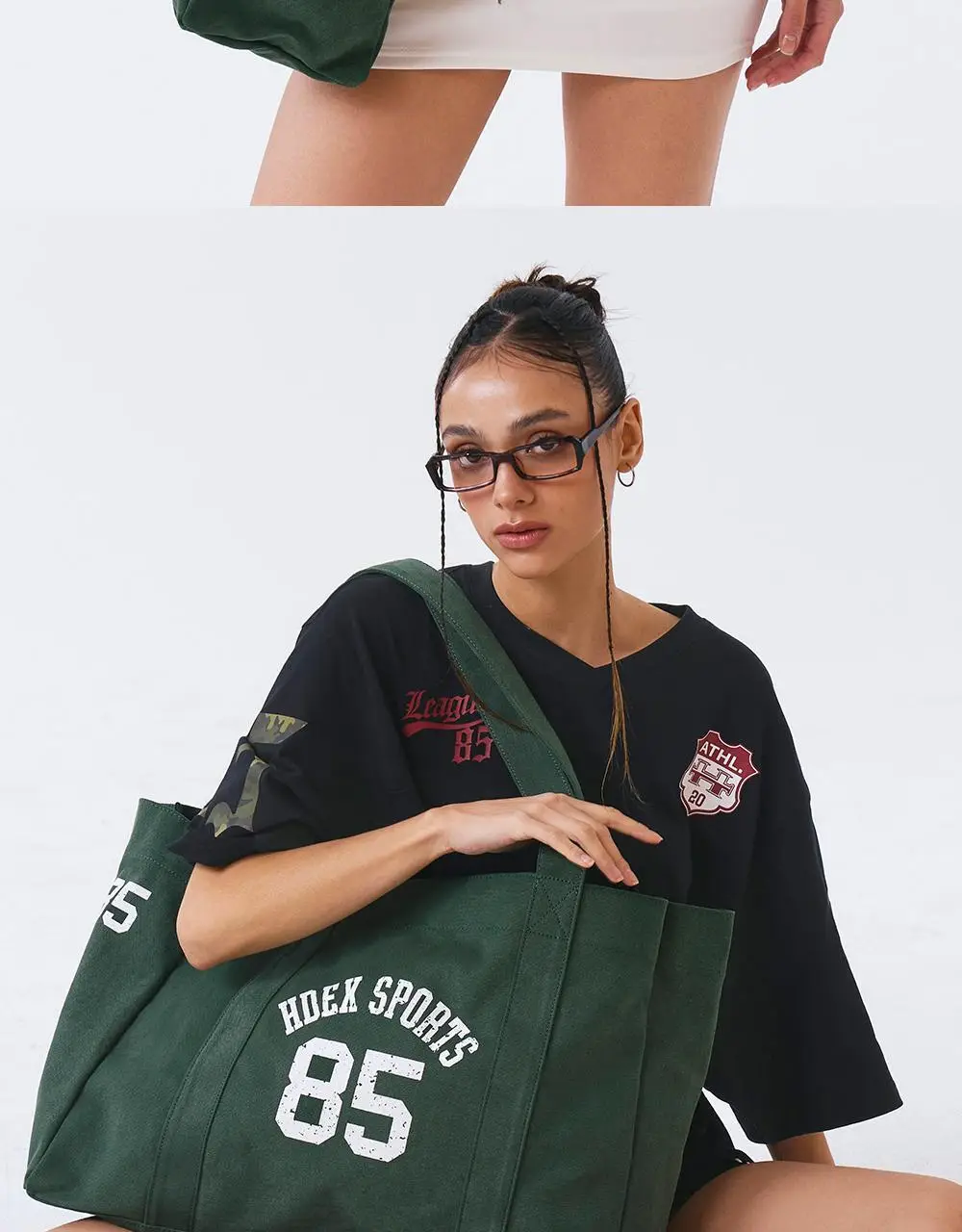 HDEX 스포티 코튼 빅 숄더백 (3colors) 상세페이지 6