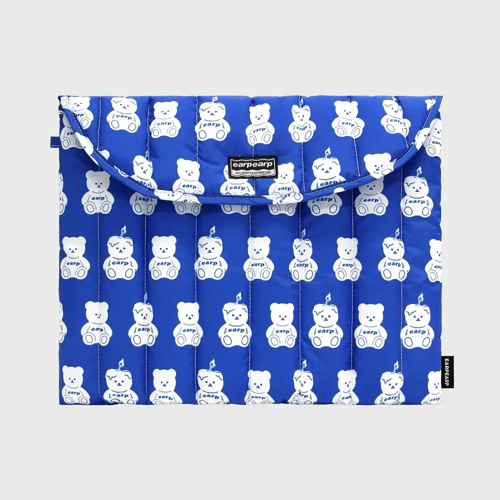 LITTLE FACO PATTERN-BLUE(노트북 패딩파우치)
