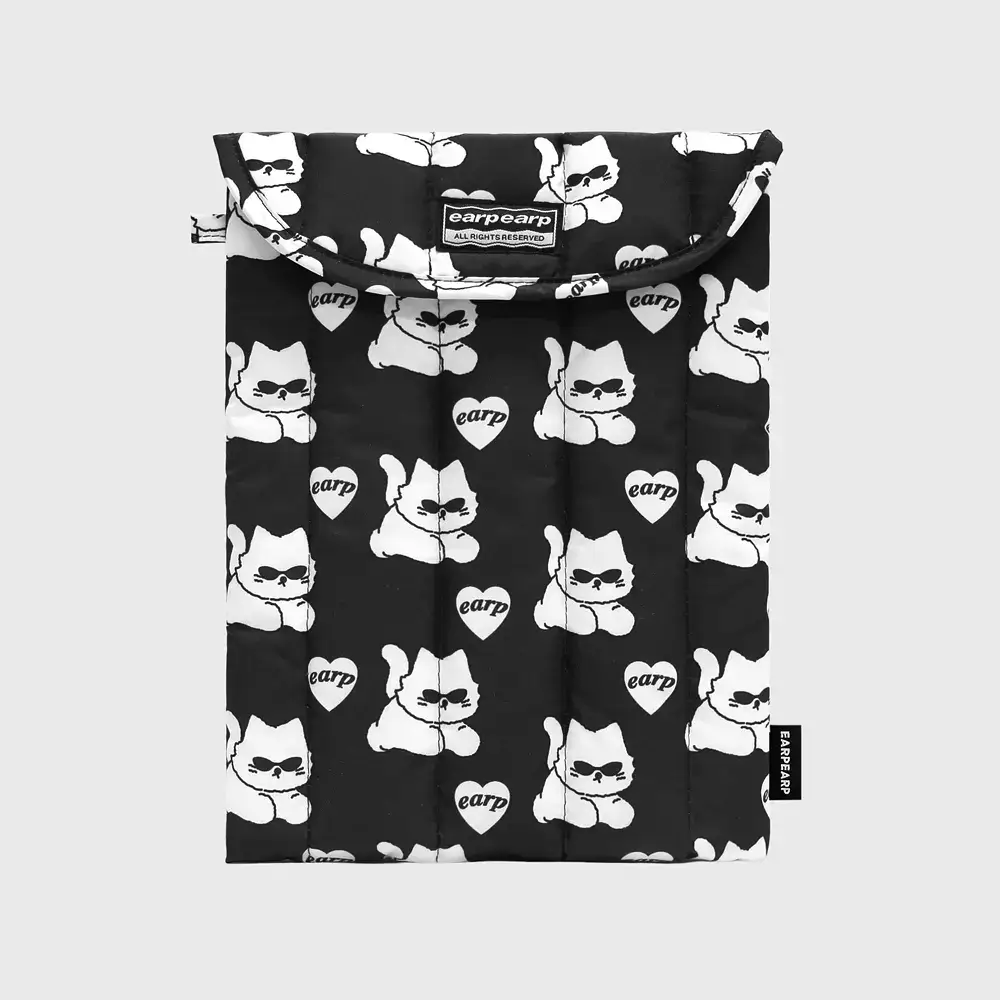 SUNGLASSES CHICHI PATTERN-BLACK(11인치 패딩파우치)