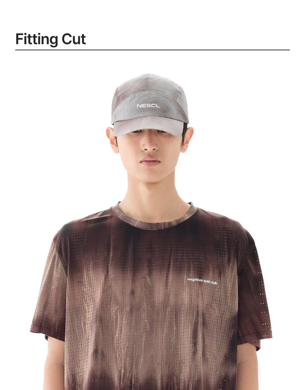 네거티브 스플릿 클럽 제로쉘 타이다잉 캡 브라운/블랙 상세페이지 3