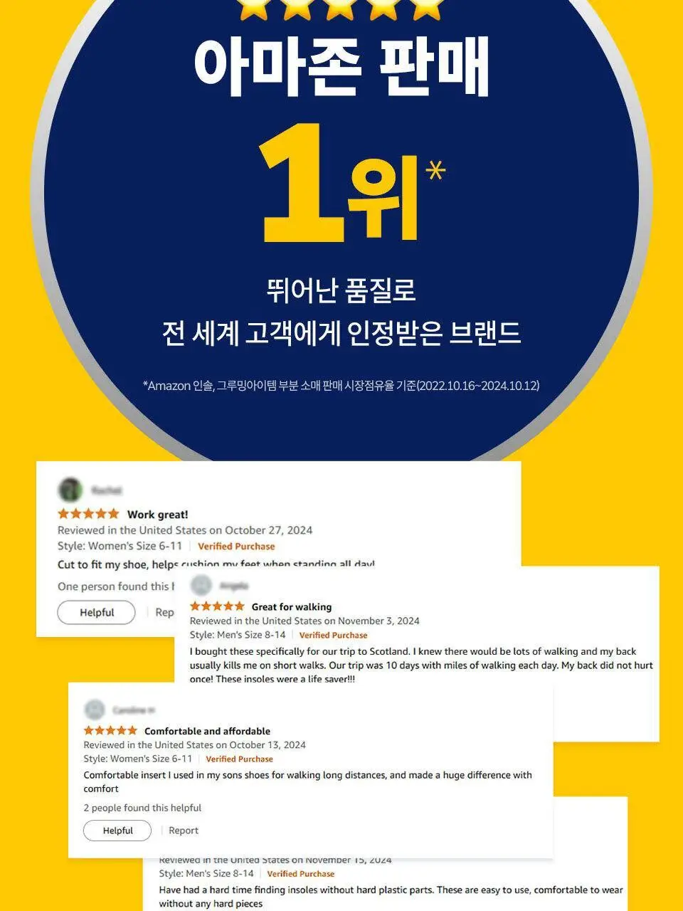 닥터숄 러닝 컴포트 인솔 남자용 / 여자용 상세페이지 8