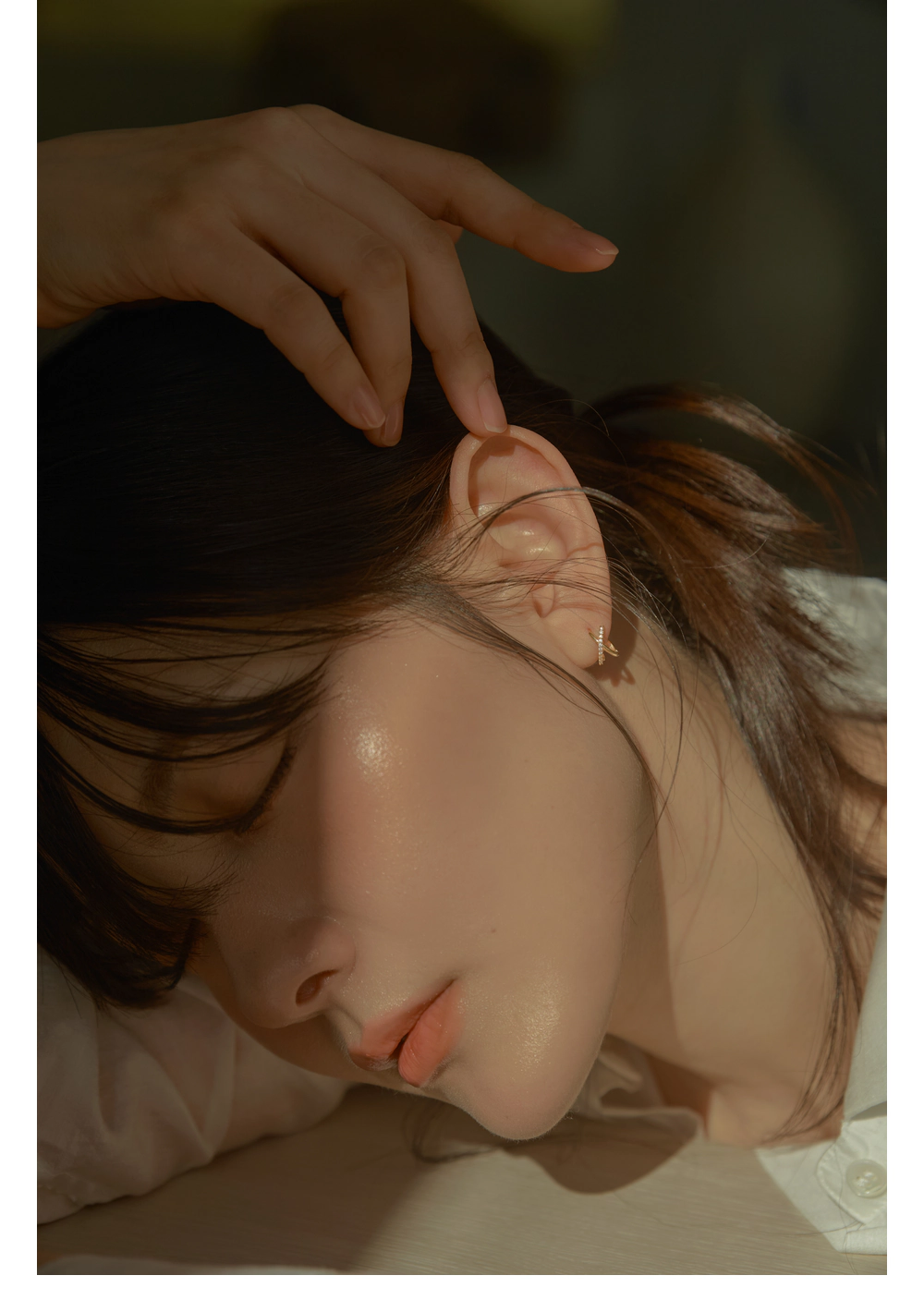 더블유비엘 14k post 그레이스 엑스 원터치 링 귀걸이 상세페이지 7