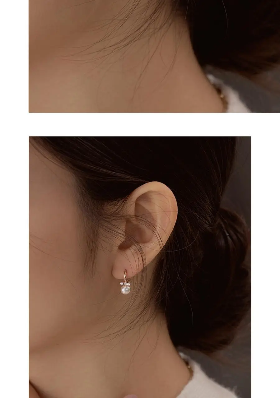 더블유비엘 14k post 델로 진주 원터치 링귀걸이 상세페이지 10