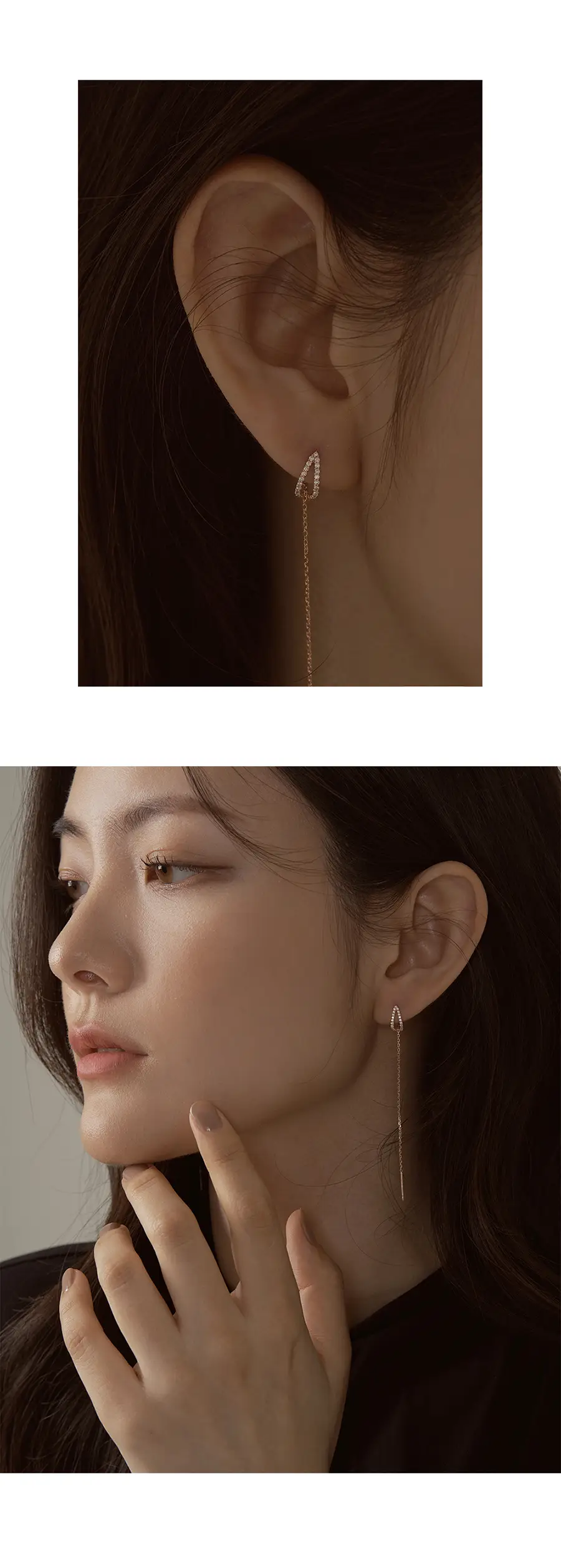 더블유비엘 14k post 베누스 드롭 귀걸이 상세페이지 8