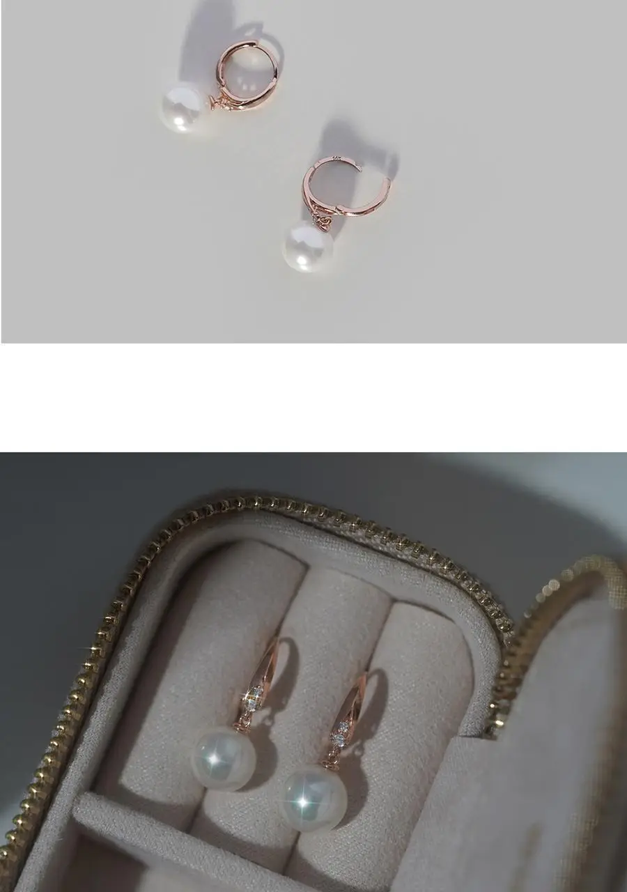 더블유비엘 14k post 에리카 진주 원터치 링귀걸이 상세페이지 8
