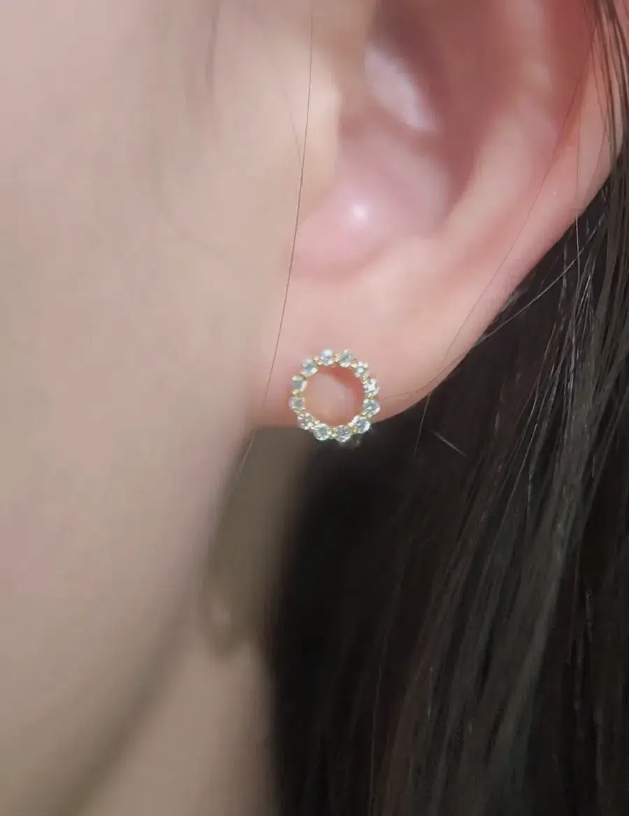 더블유비엘 14k post 클루아 원터치 링귀걸이 상세페이지 4
