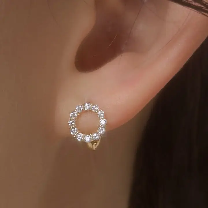 더블유비엘 14k post 클루아 원터치 링귀걸이