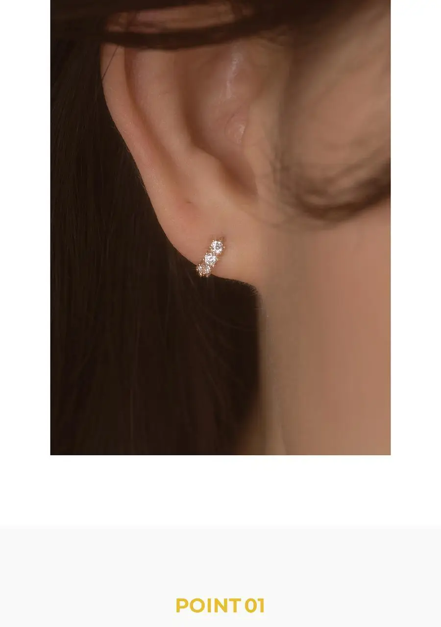 더블유비엘 14k post 퓨릿 원터치 링귀걸이 상세페이지 4