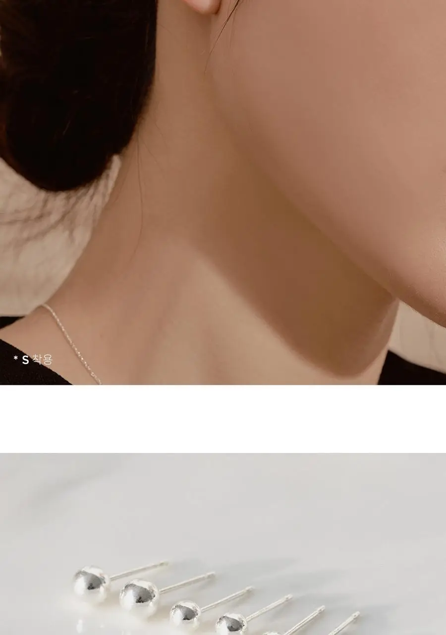 더블유비엘 925실버 베이직 은볼 귀걸이 상세페이지 7