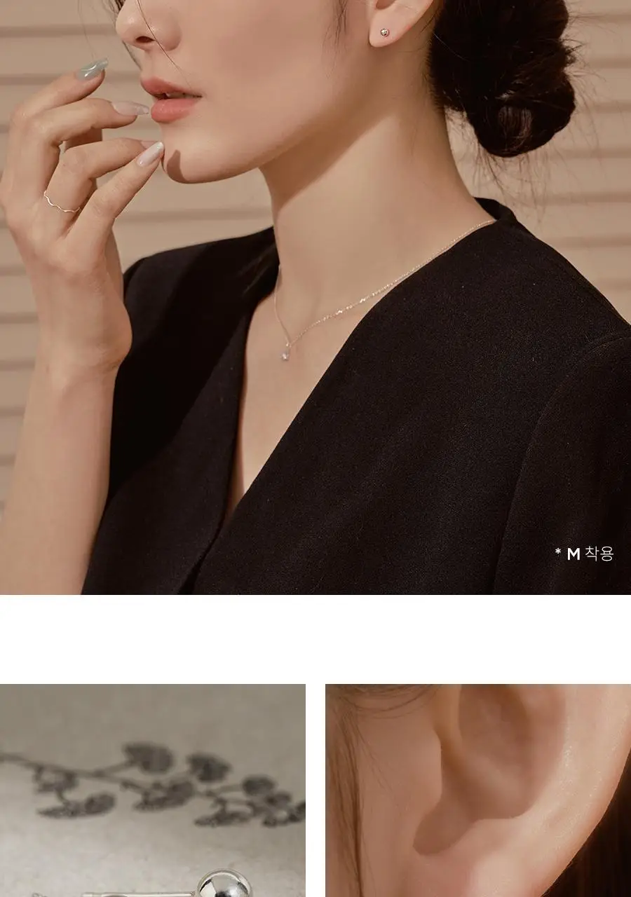 더블유비엘 925실버 베이직 은볼 귀걸이 상세페이지 10