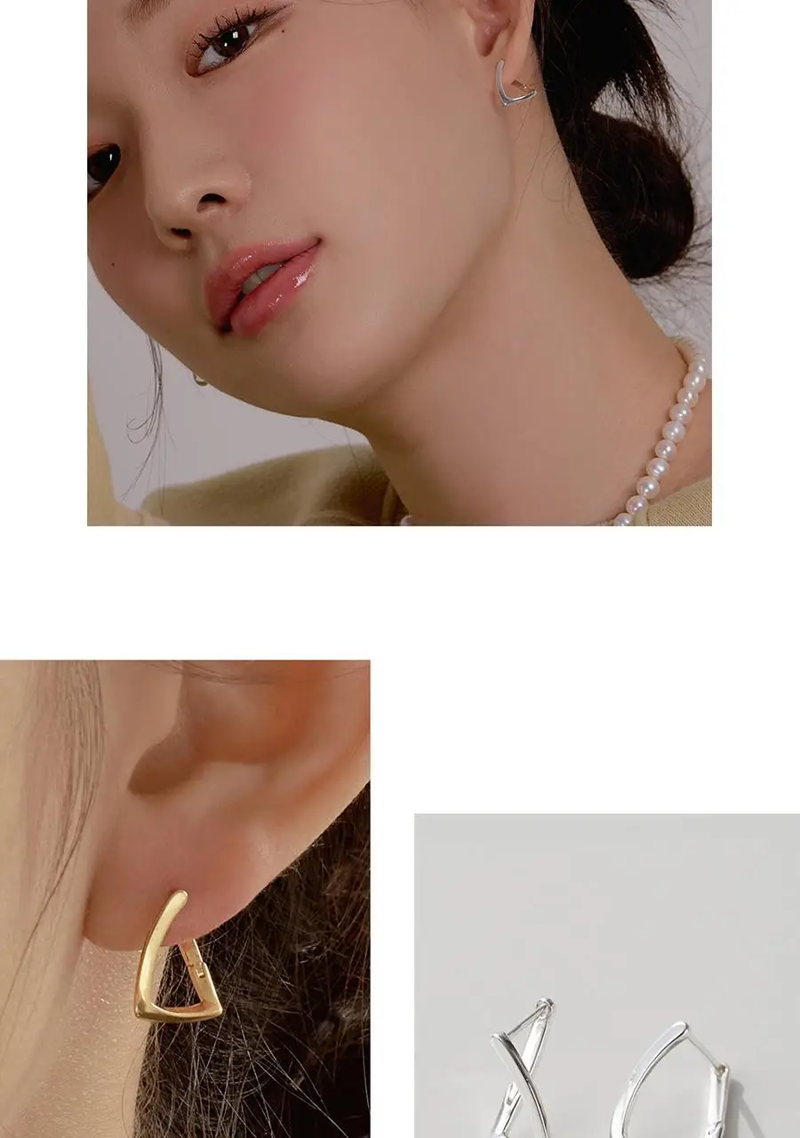 더블유비엘 925실버 트윈 원터치 링귀걸이 상세페이지 13