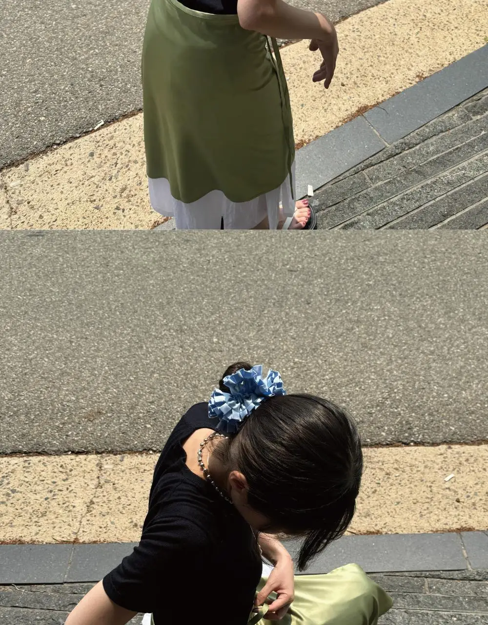 코지모지 러플 스크런치 3colors 상세페이지 17
