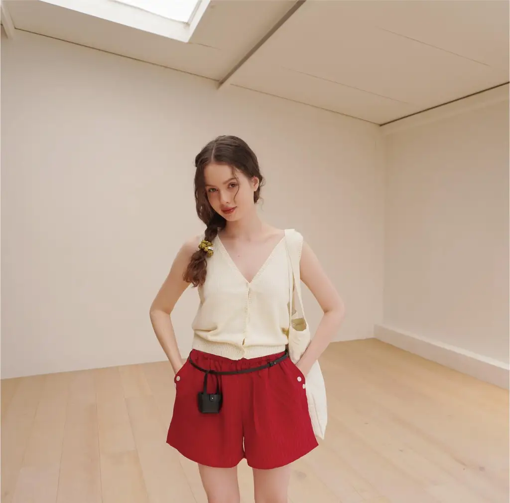 코지모지 썬샤워 스크런치 Summer 4colors (레드/화이트/올리브/블루) 상세페이지 12