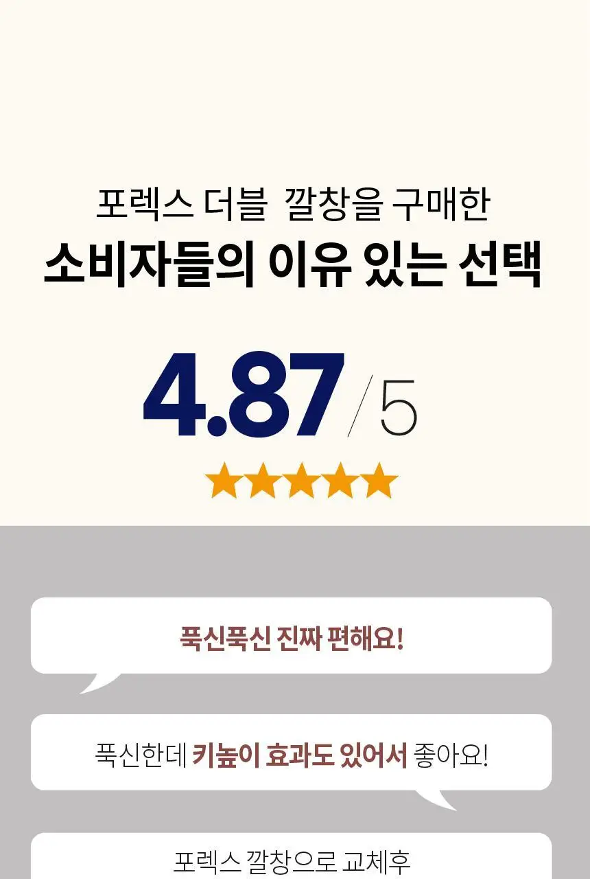 포렉스 더블 메모리폼 쿠션 데일리 깔창 (S/M/L) 상세페이지 18