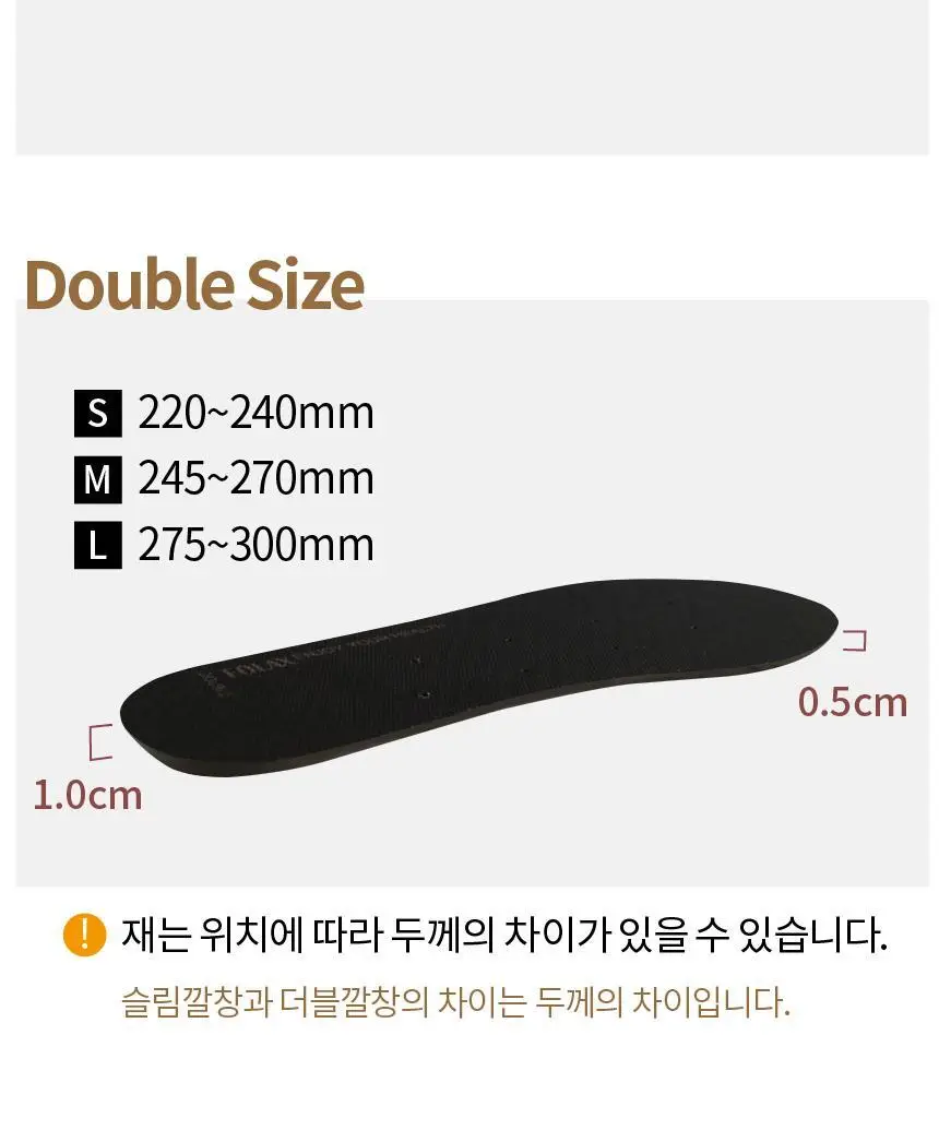포렉스 더블 메모리폼 쿠션 데일리 깔창 (S/M/L) 상세페이지 29