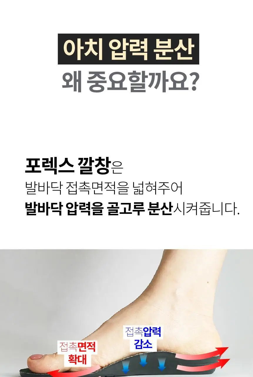 포렉스 솔리드젤 고탄성 이중 쿠션 탄력 아치 서포터 깔창 (M/L/XL) 상세페이지 63