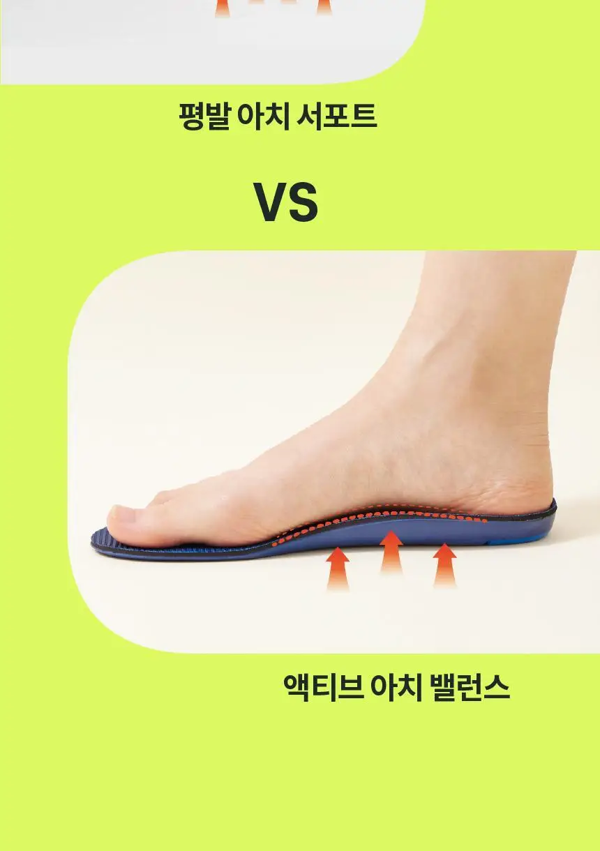 포렉스 엑티브 탄성 메모리 에어폼 스포츠 러닝 깔창 (XS~XL) 상세페이지 26
