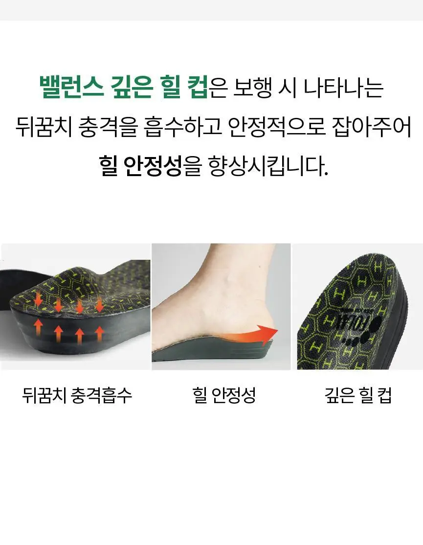 포렉스 하이볼륨 족저근막 보호 기능성 인솔 충격흡수 깔창 (S/M/L) 상세페이지 54