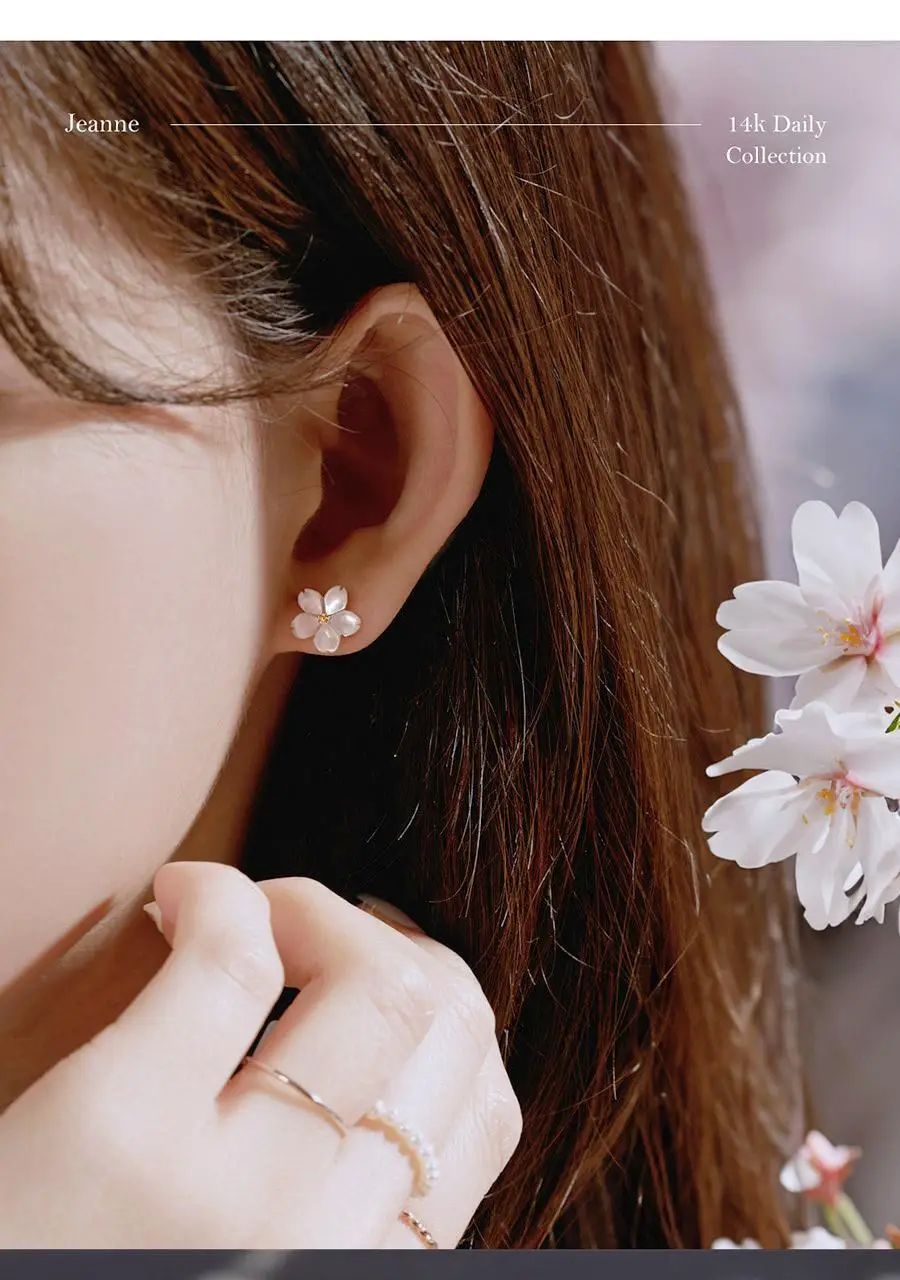 14k 잔느 자개꽃 귀걸이 (윙블링) 상세페이지 2