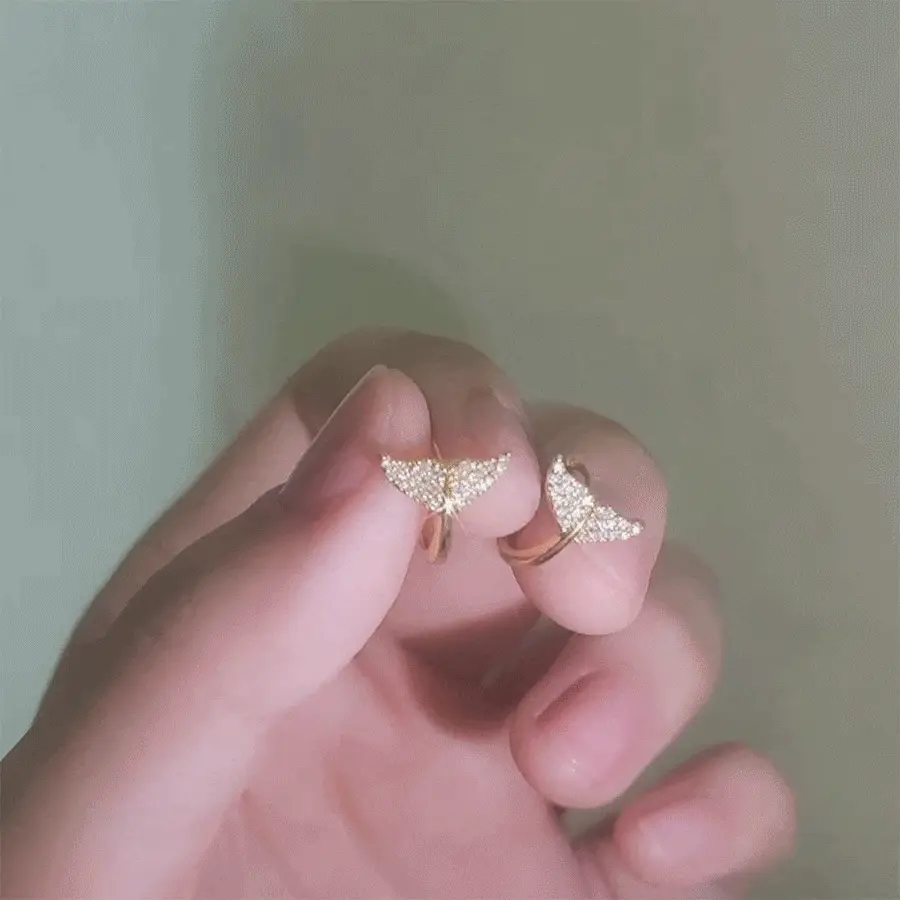 14k post 벨루가 모이사나이트 고래꼬리 원터치 링귀걸이 상세페이지 30