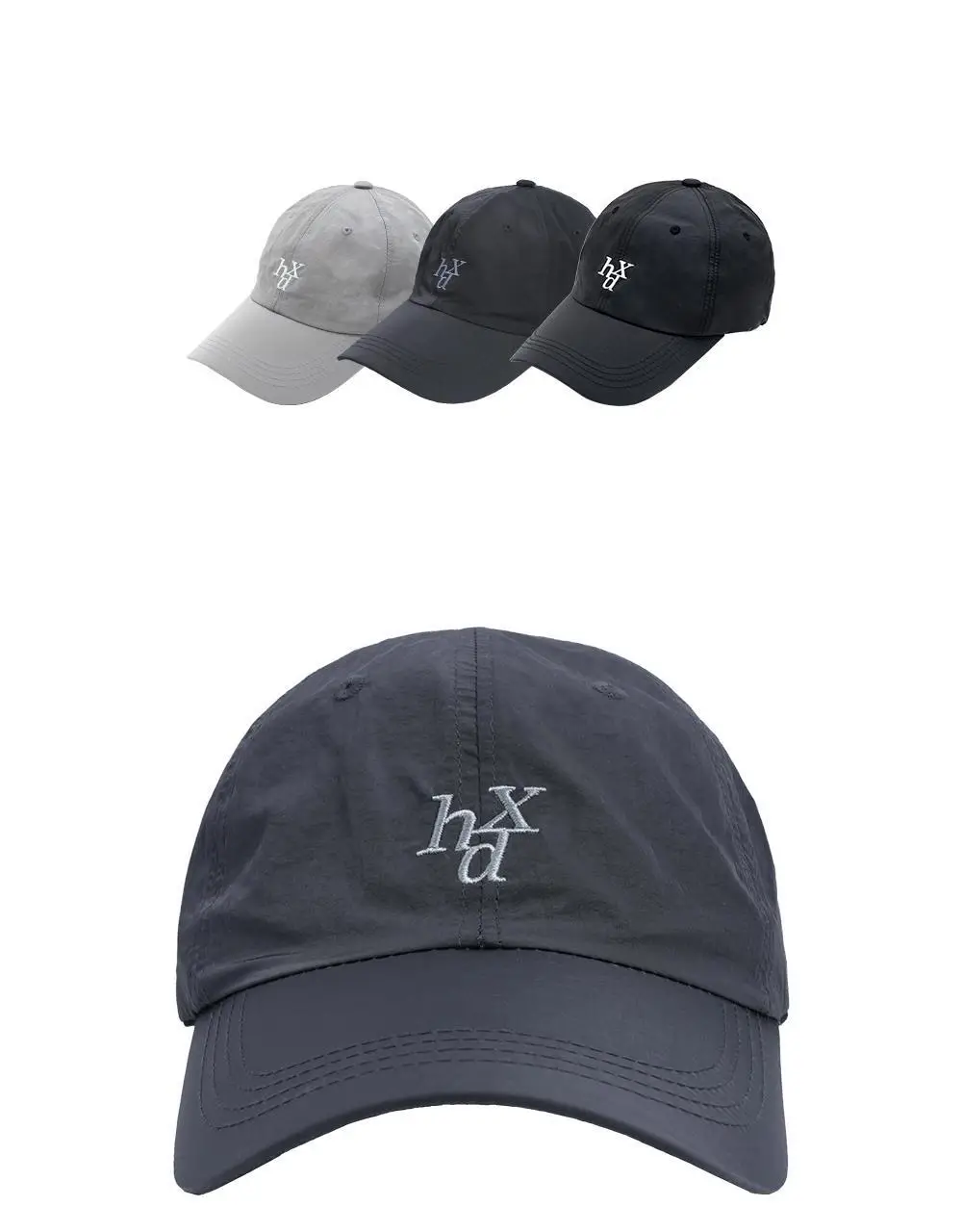 HDEX 메탈 나일론 시그니처 스몰 로고 볼캡 2.0 (3colors) 상세페이지 4