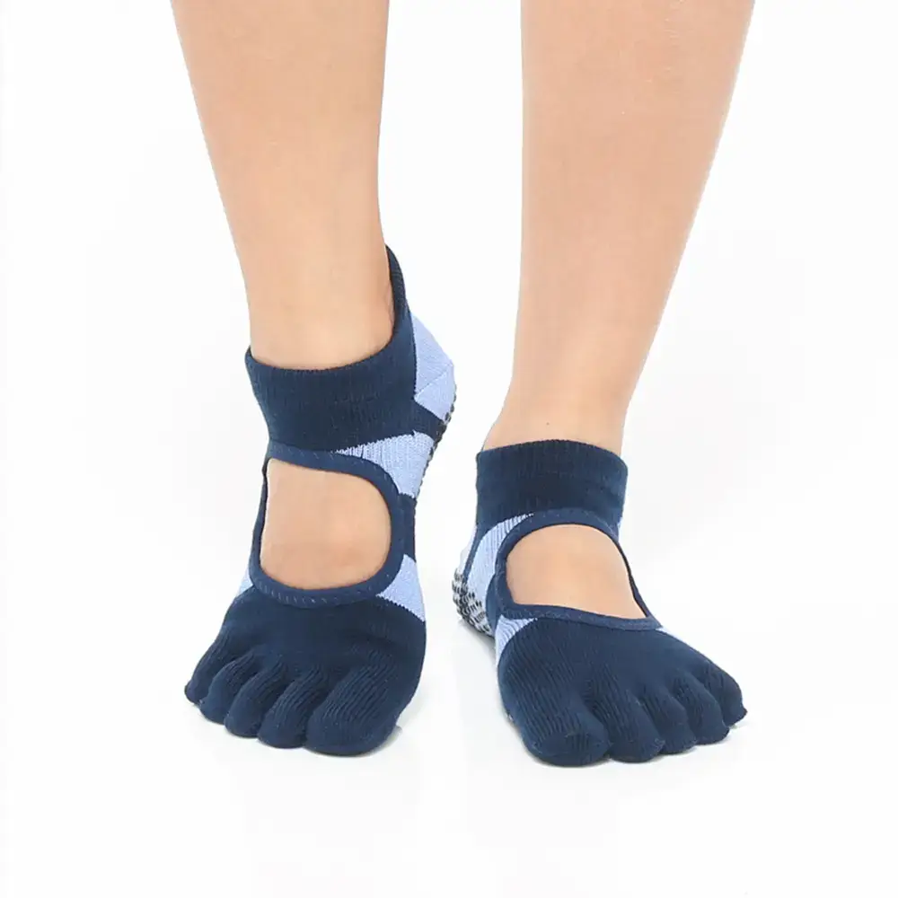 떰토 필라테스 미끄럼방지 발가락 양말 블루베리