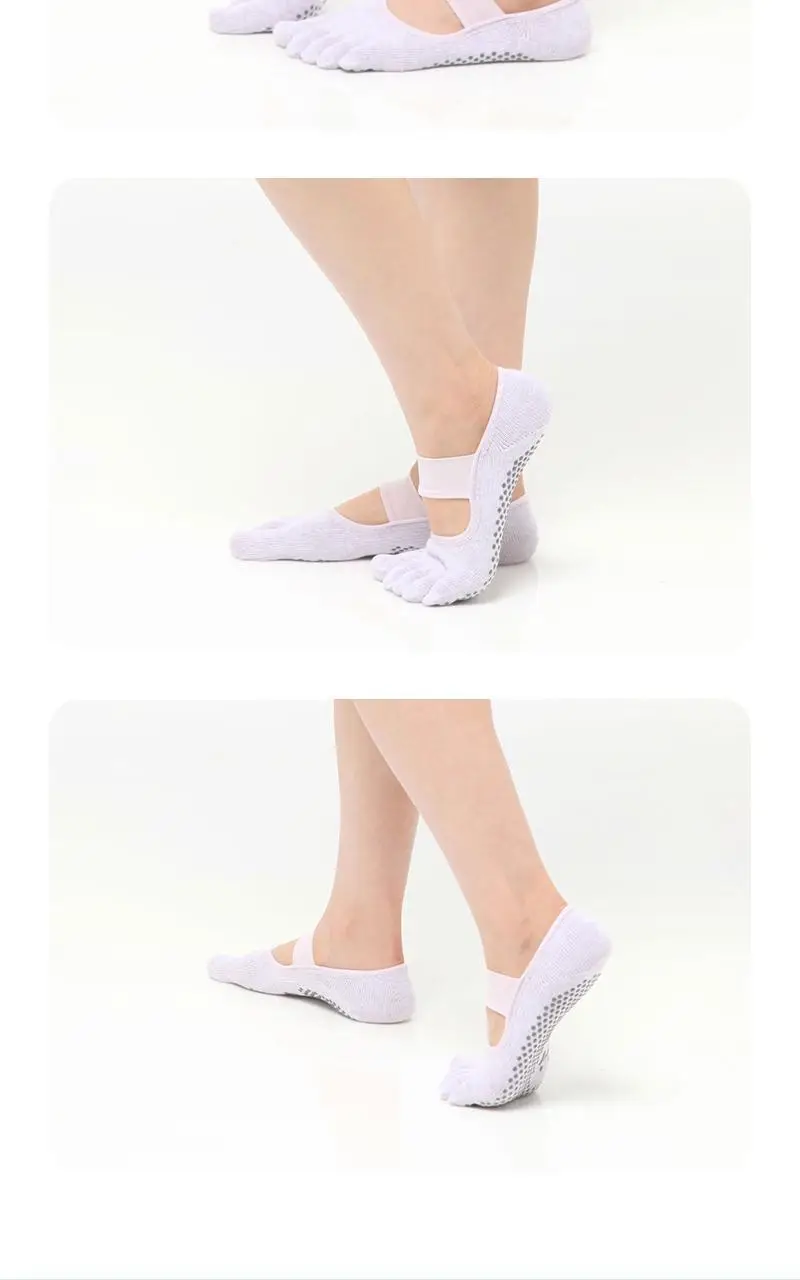떰토 필라테스 미끄럼방지 발가락 양말 퍼플 상세페이지 7