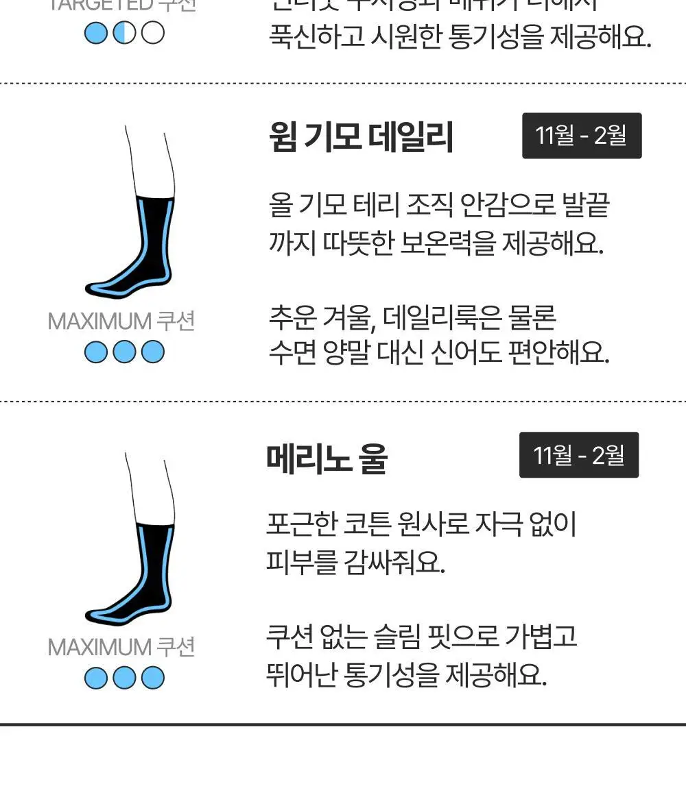 리투 블랙 윙 러닝 니 삭스 9colors (XS/S/M) 상세페이지 48