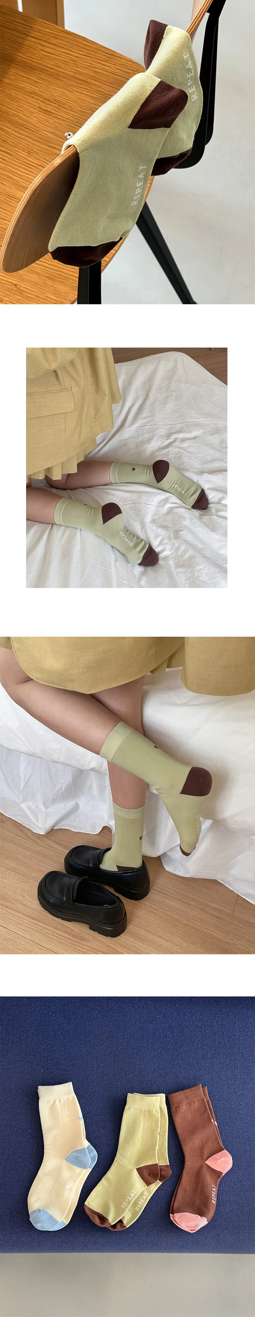 리핏 하트 양말 (3colors) 상세페이지 2