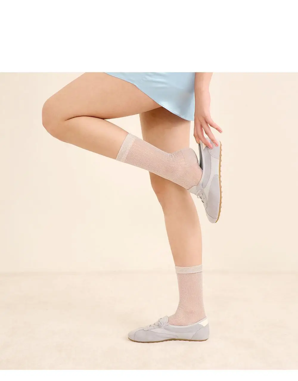마른파이브 넉넉 글리터 시스루 펄 골지 양말 4colors 상세페이지 10