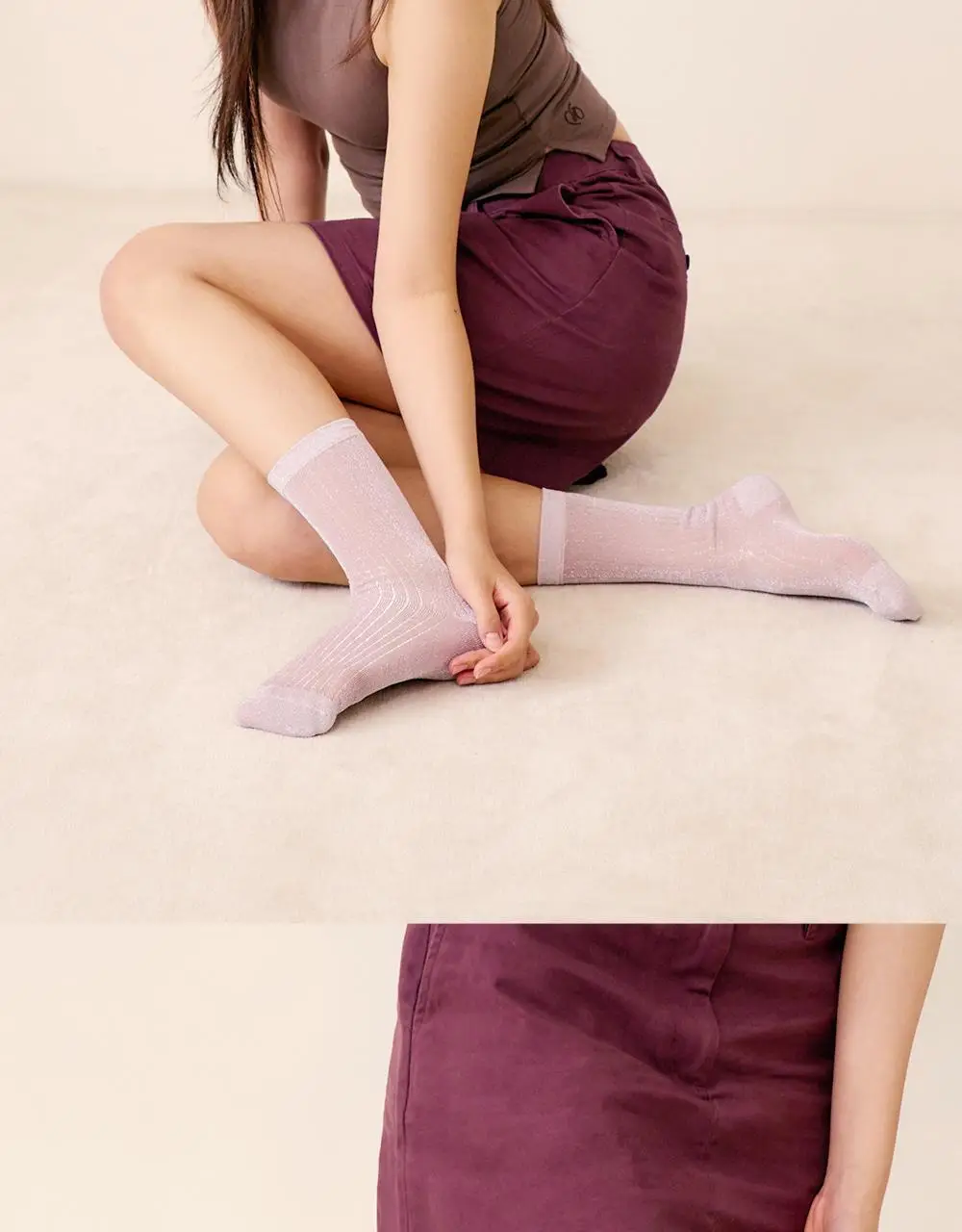 마른파이브 넉넉 글리터 시스루 펄 골지 양말 4colors 상세페이지 20