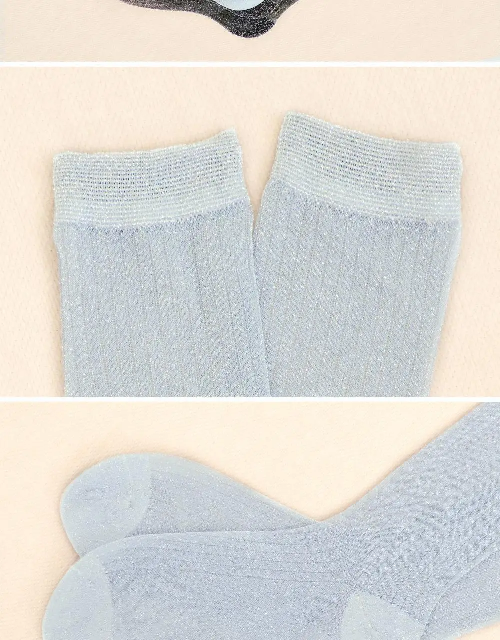 마른파이브 넉넉 글리터 시스루 펄 골지 양말 4colors 상세페이지 23