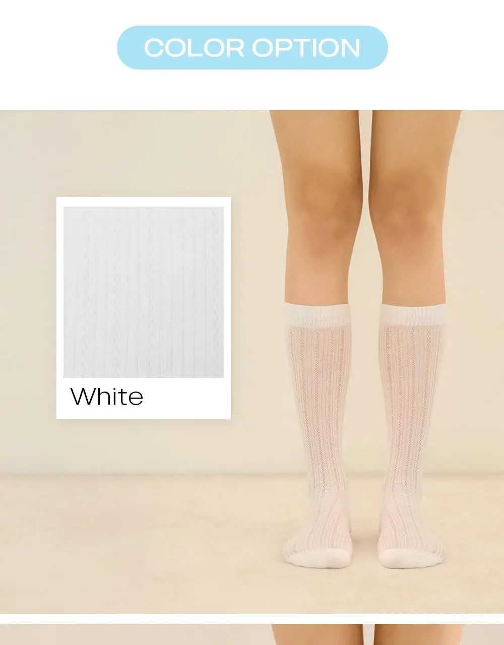 마른파이브 넉넉 시스루 립 패턴 니삭스 2colors (블랙/화이트) 상세페이지 13