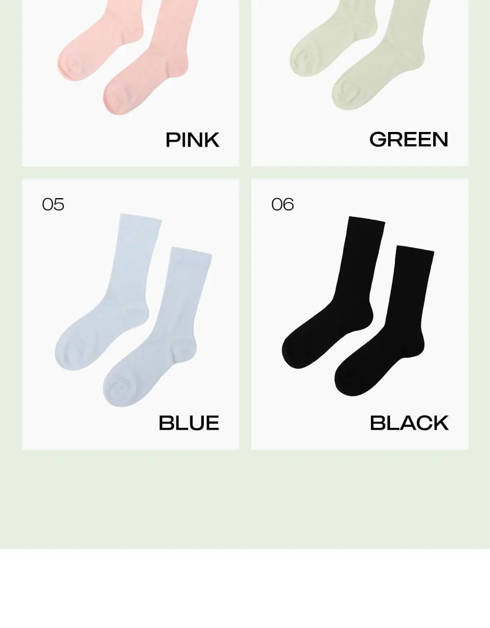 마른파이브 넉넉 실키 시스루 양말 6colors 상세페이지 5