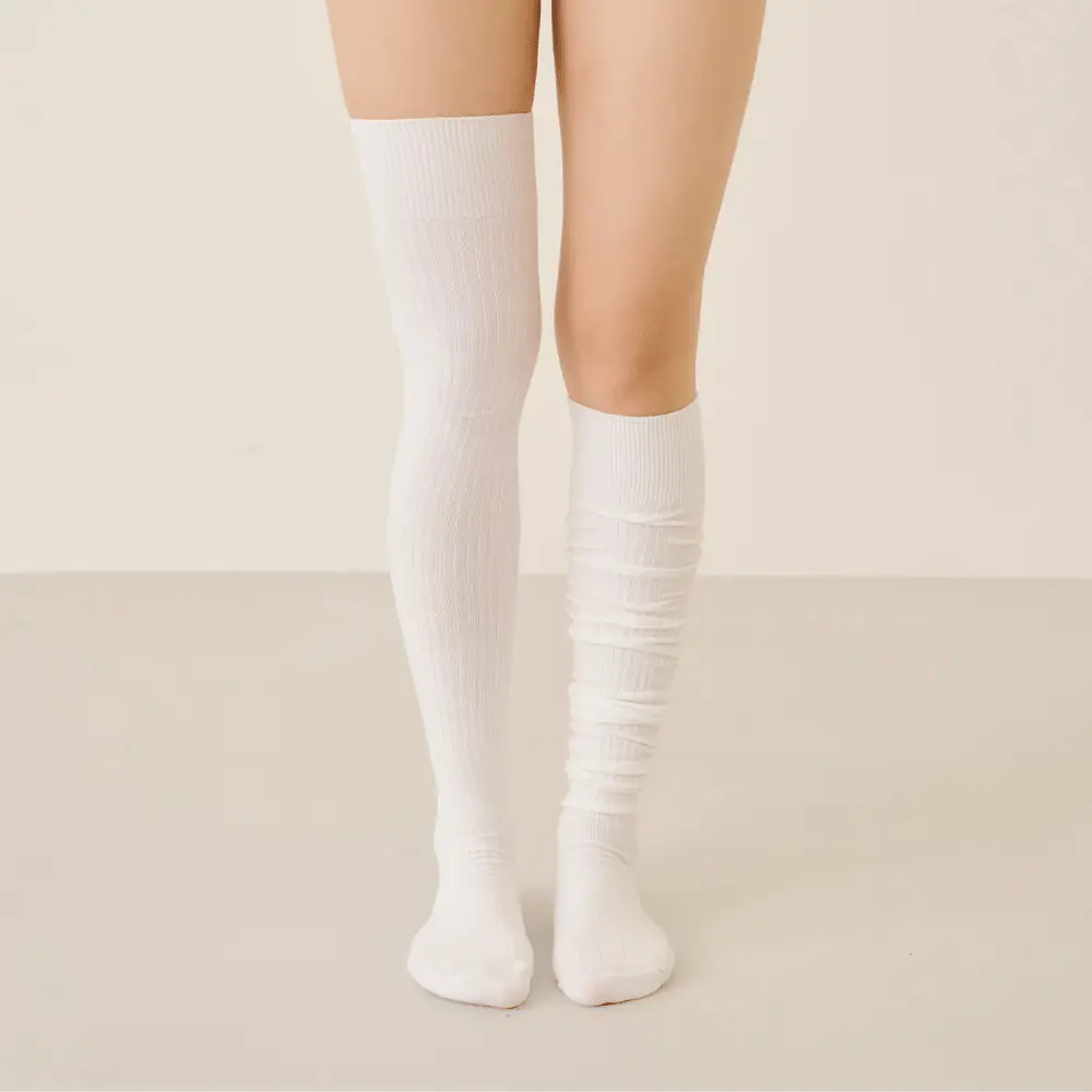 마른파이브 넉넉 컬러 골지 오버 니삭스 6colors 상세페이지 14