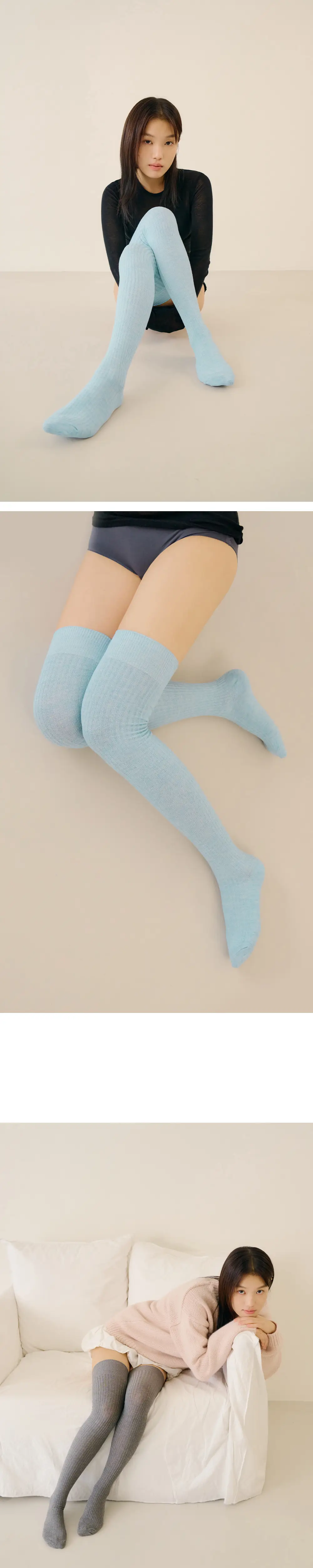 마른파이브 넉넉 컬러 골지 오버 니삭스 6colors 상세페이지 24
