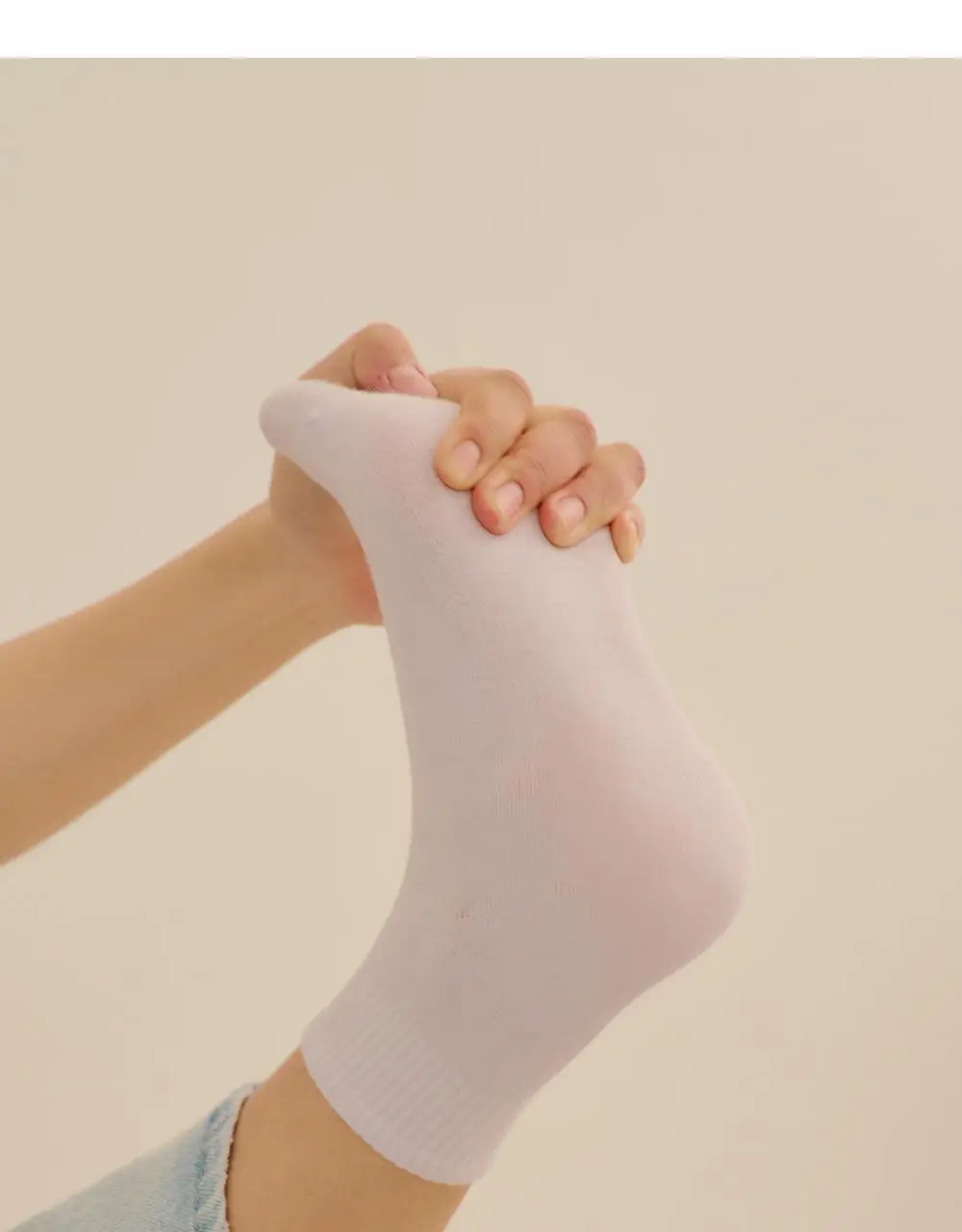 마른파이브 넉넉 파스텔 발목양말 2매 Set 5colors 상세페이지 9