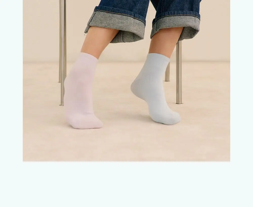마른파이브 넉넉 파스텔 발목양말 2매 Set 5colors 상세페이지 21