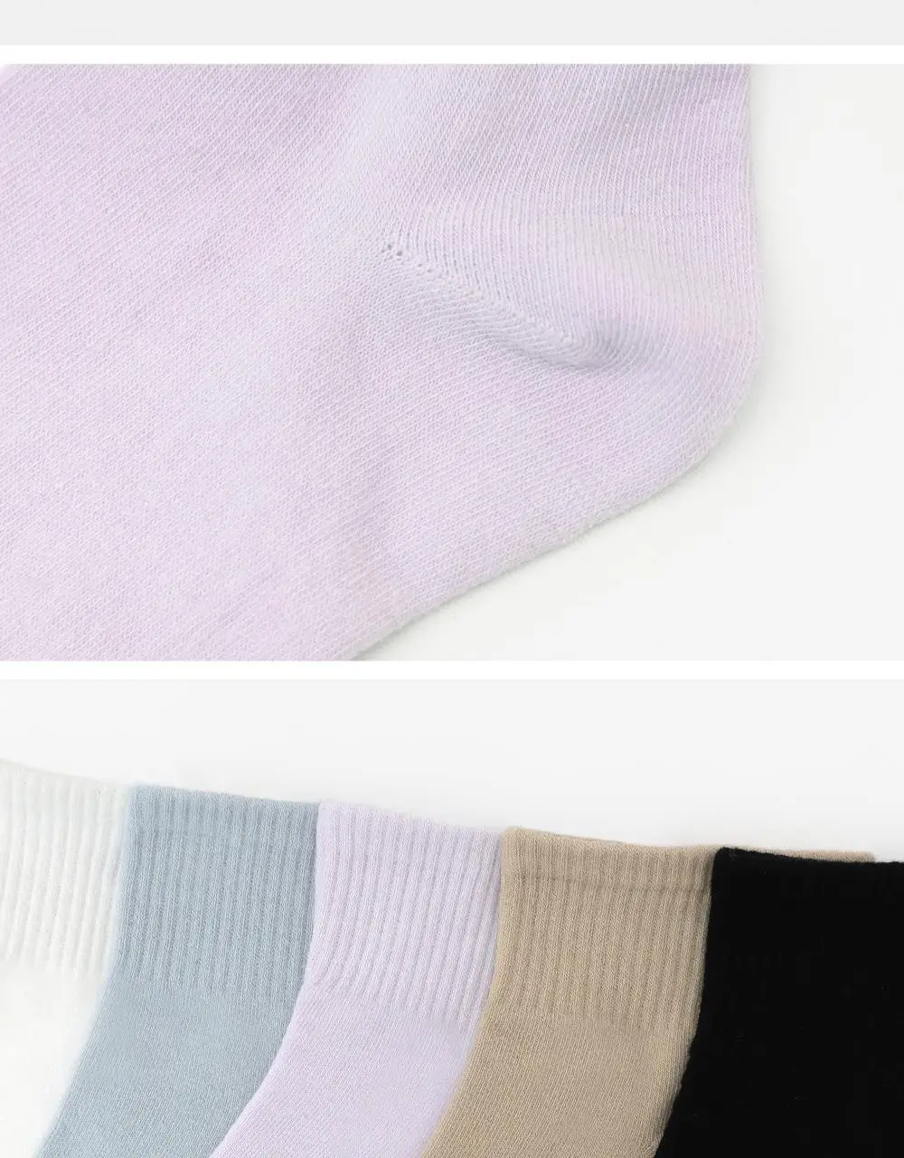 마른파이브 넉넉 파스텔 발목양말 2매 Set 5colors 상세페이지 43