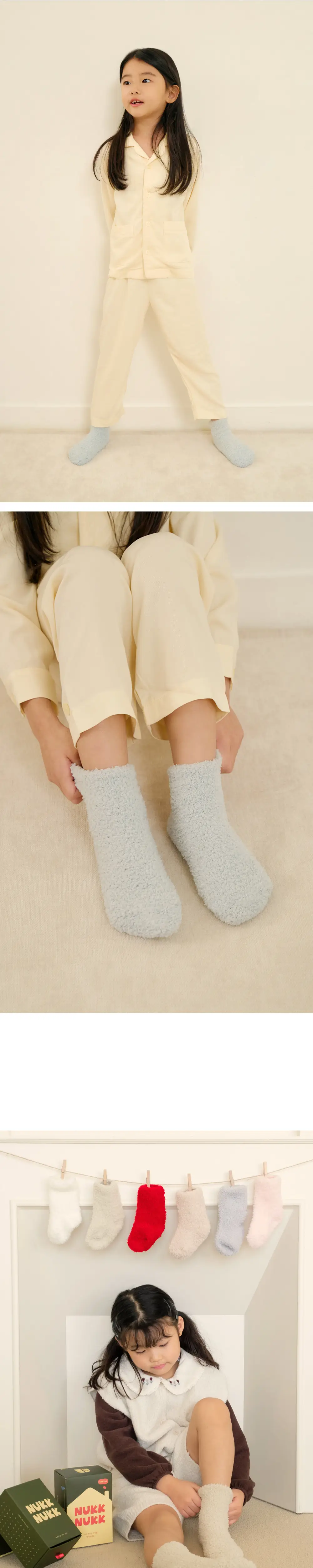 마른파이브 넉넉 하우슬립 수면양말 - 리틀홈 키즈 3P 2type (S~L) 상세페이지 10