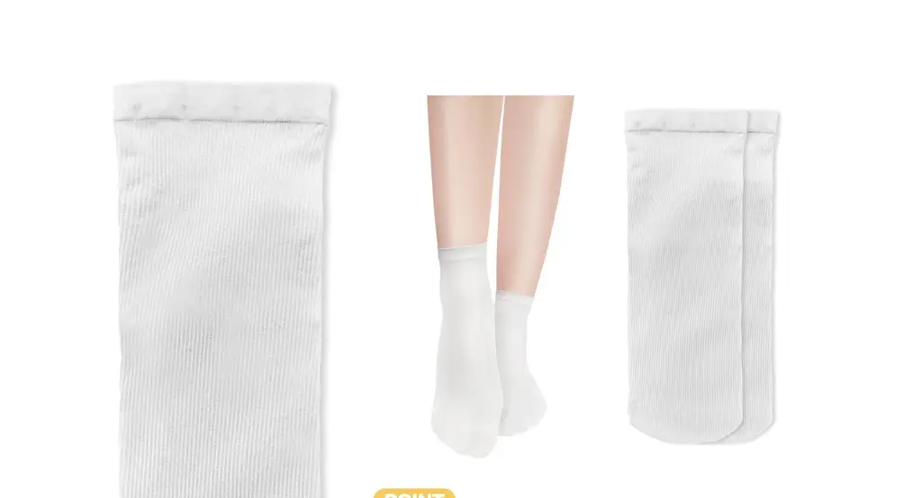 베이직 골지 스타킹 양말 (화이트) 상세페이지 2